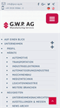Mobile Screenshot of gwp-ag.de